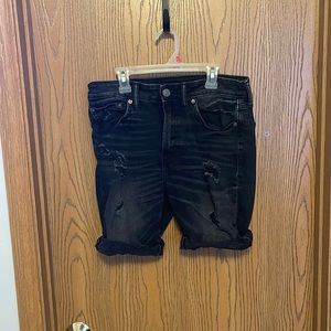 American Eagle Black Jean Shorts